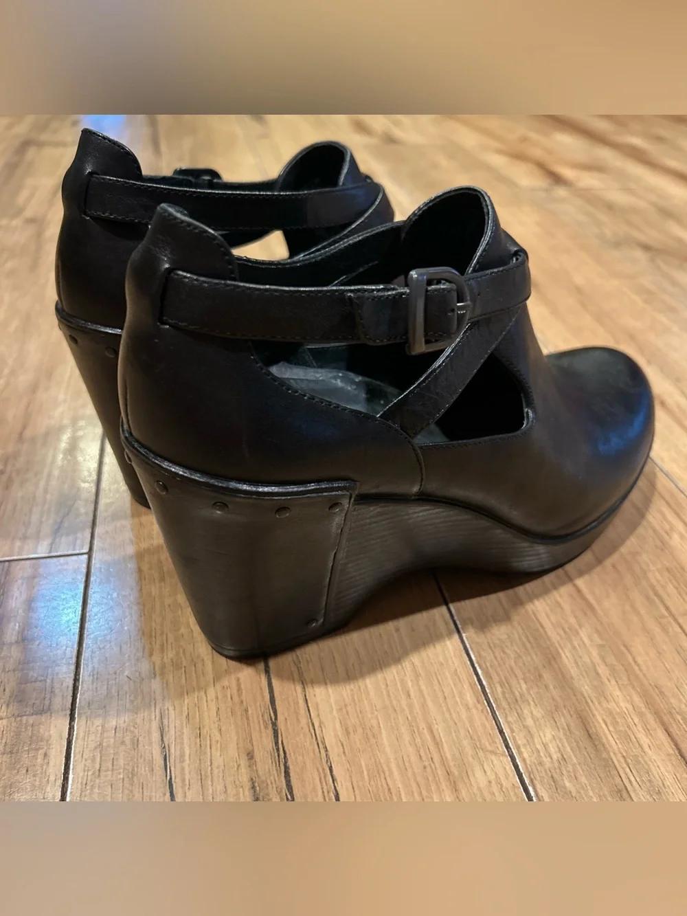 Dansko Franka Wedge Bootie 39 Black LN
